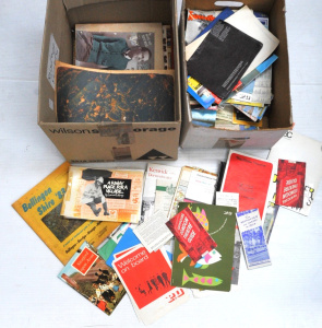 Lot 109 - 2 Boxes of Vintage Ephemera & Magazines inc Collectomania, Travel Lot 109 - 2 Boxes of Vintage Ephemera & Magazines inc Collectomania, Travel