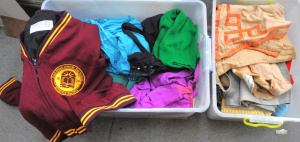 Lot 166 - 2 x Boxes - Vintage Ladies Clothing & Access - Retro 70s, Costume Lot 166 - 2 x Boxes - Vintage Ladies Clothing & Access - Retro 70s, Costume