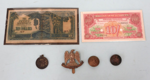 Lot 180 - Mixed Group Militaria inc Aust WW1 AIF Anzac Day 1918 Gallipoli France Lot 180 - Mixed Group Militaria inc Aust WW1 AIF Anzac Day 1918 Gallipoli France