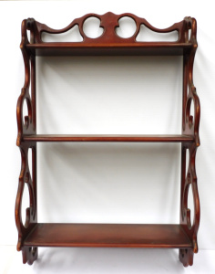 Lot 206 - Vintage Wall Mountable Eastern Style Shelving Unit Lot 206 - Vintage Wall Mountable Eastern Style Shelving Unit