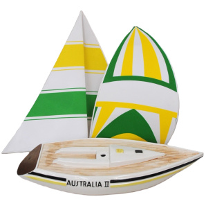 Lot 221 - Vintage c1983 Australia II Yacht Lamp - ceramic, made for Saywell Impo Lot 221 - Vintage c1983 Australia II Yacht Lamp - ceramic, made for Saywell Impo