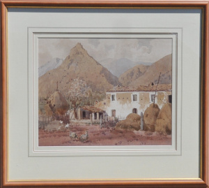 Lot 225 - Allan Thomas Bernaldo (1900 - 1988) Large framed Watercolour - The Spa Lot 225 - Allan Thomas Bernaldo (1900 - 1988) Large framed Watercolour - The Spa