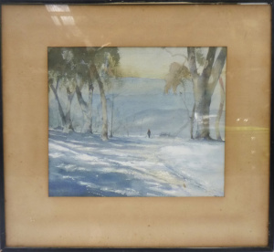 Lot 227 - Artist Unknown Framed c1950s Australian Watercolour - 'Shadows in the Lot 227 - Artist Unknown Framed c1950s Australian Watercolour - 'Shadows in the