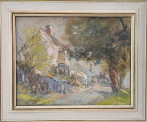 Lot 232 - Allan Hansen (1911 - 2000) Framed Oil Painting - Impressionist Scene w Lot 232 - Allan Hansen (1911 - 2000) Framed Oil Painting - Impressionist Scene w
