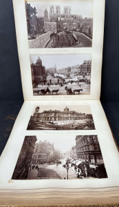 Lot 240 - Vintage Leather bound Photograph Album & Contents 'Photographic So Lot 240 - Vintage Leather bound Photograph Album & Contents 'Photographic So