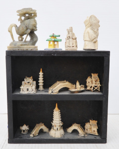 Lot 280 - Small Group Lot of Japanese & Chinese Ceramics & Miniatures in Lot 280 - Small Group Lot of Japanese & Chinese Ceramics & Miniatures in