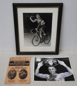 Lot 288 - Small lot - Vintage Sporting Ephemera - signed Leo Young Jnr Boxing Ph Lot 288 - Small lot - Vintage Sporting Ephemera - signed Leo Young Jnr Boxing Ph