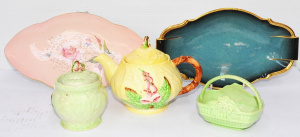Lot 297 - Group of vintage Carlton Ware inc Fox Glove Yellow Teapot & Green Lot 297 - Group of vintage Carlton Ware inc Fox Glove Yellow Teapot & Green