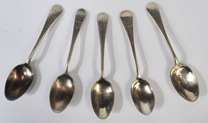 Lot 316 - 5 x 1930s Ernest King Newman EPNS Teaspoon Shooting Trophies - All eng Lot 316 - 5 x 1930s Ernest King Newman EPNS Teaspoon Shooting Trophies - All eng