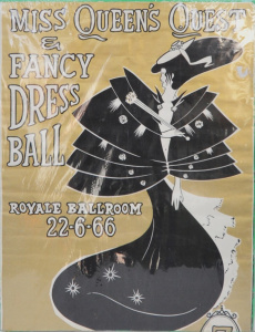 Lot 359 - Vintage unframed Poster for Miss Queen's Quest & Fancy Dress Ball Lot 359 - Vintage unframed Poster for Miss Queen's Quest & Fancy Dress Ball