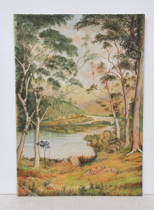Lot 369 - Artist Unknown Unframed c1900 Australian Watercolour & Gouache - A Lot 369 - Artist Unknown Unframed c1900 Australian Watercolour & Gouache - A