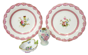 Lot 317 - Group lot of Vintage & modern Porcelain inc, Franz vase with raise