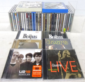 Lot 1 - Box Lot of Mixed CDs inc Beatles, U2, The Doors, Red Hot Chilli Peppers