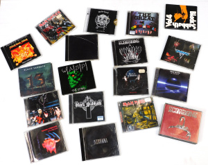 Lot 10 - Box lot CDs inc Iron Maiden Scorpions, Black Sabath, Deep Purple, Meta