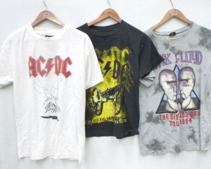 Lot 40 - 4 x band shirts - Modern ACDC & Pink Floyd reissues of 'Fly on the