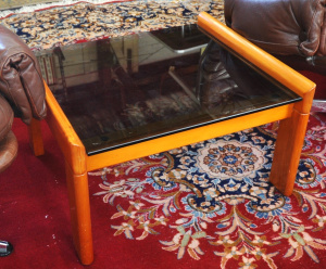 Lot 54 - Mid Century Modern Fler Australian Coffee Table - light stained teak fr