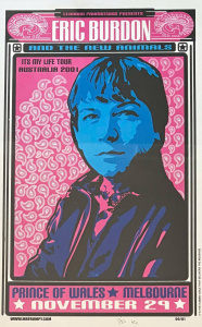 Lot 60 - Framed 2001 Eric Burdon Australian Tour Poster - Prince of Wales Melb -