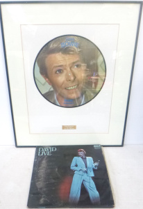 Lot 62 - David Bowie double LP Vinyl Records At the Tower Philadelphia in averag