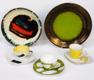 Lot 67 - Group lot - Retro Ceramics - Large Ellis Australian Pottery Ashtray, Ja