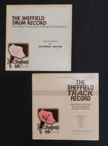 Lot 90 - 2 x vintage Instrumental Track Vinyl Lp Records - The Sheffield Drum Re