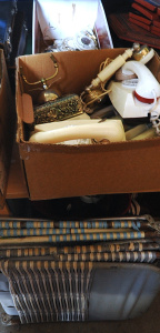 Group Lot of Mixed Items incl Rotary Telephones, Rotary Telephone Parts & 2