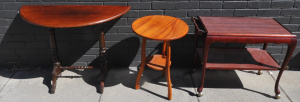 Small lot - Vintage Occasional Furniture - Q Anne style Auto trolley, unusual Vi