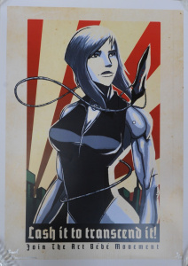Unframed signed Frank Weissenborn Ltd Ed Print from the Comic Book 'Art Bebe' -