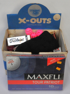 Lot of Vintage Golf Balls incl Maxfli, Titleist, Spalding Elite etc