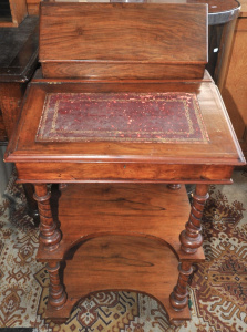 c1890 1900 Unusual Victorian Secretaire - Writing slope to top w secret compart