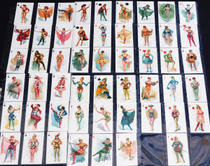 Set of Reprint Cards - Risque Beauties of the Theatre a Ninetieth Century Game b