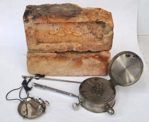 Small Lot of Mixed Items incl 2 x 1956 Olympic Glen Iris Bricks, Opium Scale, Pr