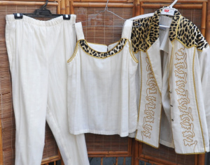 Vintage 1980s 3 piece Ladies Designer American Fini Lignarolo Pants Suit - Jack