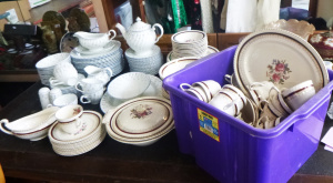 Lot 49 - 4 x boxes - 2 x Differing Johnson Bros Dinner Sets - large quantity but