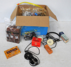Lot 56 - Box lot of Vintage Electrical Components & Items incl Unusual Micro