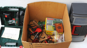 Lot 62 - 2 x Boxes of Mixed Tools incl Vintage Wooden Case Screw Extractors made Lot 62 - 2 x Boxes of Mixed Tools incl Vintage Wooden Case Screw Extractors made
