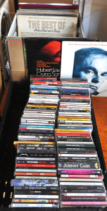 Lot 78 - 2 x Boxes of CDS & Vinyl LP Albums incl Led Zeppelin, Rolling Stone