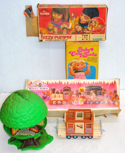 Lot 87 - 4 x Vintage Toys inc Timber Tots Magic Tree, Mattel Boxed Baby Come Bac