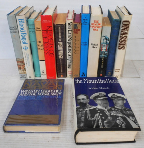 Lot 91 - Box lot of books inc Blamey, Former Naval Person Winston Churchill and