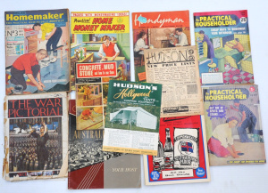 Lot 98 - Box Lot of Vintage Ephemera incl 2 x 1940 & 1941 Hudson's Store Cat