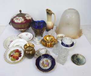 Lot 138 - Group lot of Vintage China & Glass inc, Limoges Porcelain & me