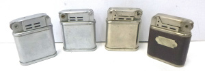 Lot 147 - 4 x Vintage Beattie Jet Lighters inc some with leather, some with init