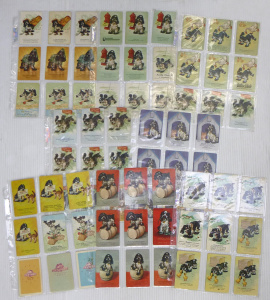 Lot 151 - Group Lot of Vintage Comical Dog Advertising Swap Cards