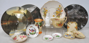 Lot 174 - Group Vintage Royal Doulton China - incl Owl Shaped Vase, Plates, Jugs