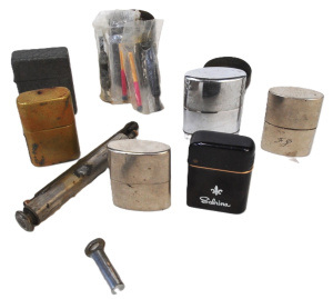 Lot 204 - Small Lot of Vintage Windproof Lighters & Others incl Survival Tin