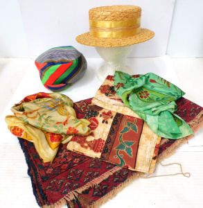 Lot 213 - Mixed Group vintage inc Gieves & Hawkes Savile Row Boater Hat, Mis