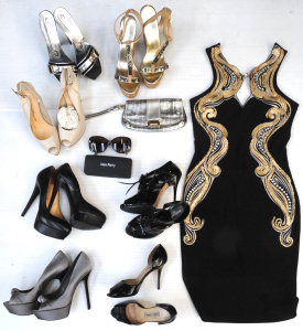 Lot 216 - Group Lot Ladies Designer Clothes, Shoes & Accessories - incl Jimm