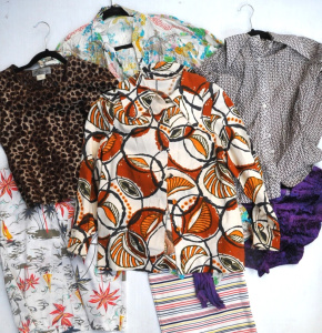 Lot 220 - Group lot - Vintage Ladies Tops - Blouses, Jackets, Gowns, etc - some