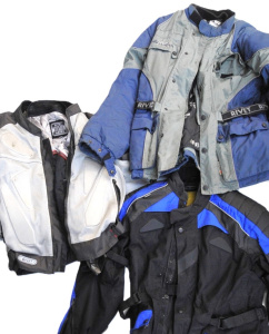 Lot 224 - 3 x Motorcycle Jackets incl Rivet Airtex XL, Cordura XXL & Another