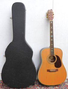 Lot 226 - Modern LEGEND branded Acoustic Guitar w Mother of Pearl Style Inlays &