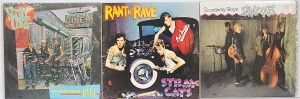 Lot 235 - 3 x vintage Stray Cats Vinyl Lp Records - all Australian Pressings - R